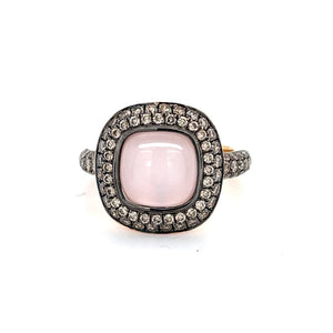 MOTHER OF PEARL RING WITH .95 CTTW ACCENT DIAMONDS SET IN 18 KARAT ROSE GOLD RING AT REGARD JEWELRY - Regard Jewelry