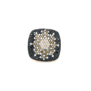 Multi-Colored Diamond Cluster Ring at Regard Jewelry in Austin, Texas - Regard Jewelry