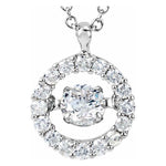 Load image into Gallery viewer, Mystara Diamonds® Halo-Style Necklace at Regard Jewelry in Austin, Texas - Regard Jewelry

