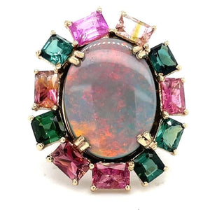 Opal and Tourmaline Ring at Regard Jewelry in Austin, TX - Regard Jewelry
