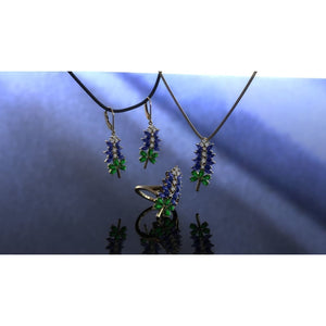 Original Texas Bluebonnet Jewelry Set at Regard Jewelry in Austin, TEXAS - Regard Jewelry