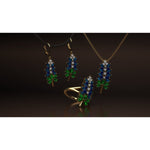 Load image into Gallery viewer, Original Texas Bluebonnet Jewelry Set at Regard Jewelry in Austin, TEXAS - Regard Jewelry
