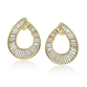 Oscar Heyman Baguette Diamond Vintage Earrings at Regard Jewelry in Austin, Texas - Regard Jewelry