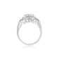 Oval Halo with Cross Over Band by Ron Rosen at Regard Jewelry in Austin, Texas - Regard Jewelry