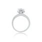 Petite Square Halo with Split Shank by Ron Rosen at Regard Jewelry in Austin, Texas - Regard Jewelry