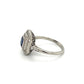 Platinum 1.10ct Asscher Sapphire with 1.30tcw French & OEC