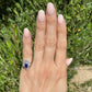 Platinum 1.26ct Long Oval Sapphire & 1.02tcw Diamond Ballerina Ring 7.7g, s5.75 at Regard Jewelry in - Regard Jewelry