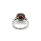 Platinum 1.50ct Cushion Ruby & Double Halo.50tcw OEC Diamond