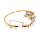 Platinum & 14K Retro .90tcw Diamond Bias Bracelet 20.5g at Regard jewelry in Austin, Texas - Regard Jewelry