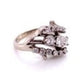Platinum 1950's 3 stone Cluster Round Brilliant Diamond Ring at Regard Jewelry in Austin, Texas - Regard Jewelry