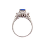 Load image into Gallery viewer, Platinum 1950&#39;s Oval Sapphire and Diamond Ring at Regard Jewelry in Austin, Texas - Regard Jewelry
