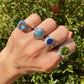 Platinum 1950's Oval Sapphire and Diamond Ring at Regard Jewelry in Austin, Texas - Regard Jewelry