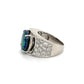Platinum 3.48ct Black Harlequin Opal & 1.33tcw Diamond Ring 13.7g, s5.75 at Regard Jewelry in - Regard Jewelry