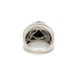 Platinum 3.48ct Black Harlequin Opal & 1.33tcw Diamond Ring 13.7g, s5.75 at Regard Jewelry in - Regard Jewelry
