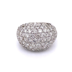 Platinum 5.51tcw Pave Diamond Dome Ring 21.2g, s6.75 at Regard Jewelry in Austin, Texas - Regard Jewelry
