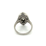 Load image into Gallery viewer, Platinum.70ct Old Cut Marquis.80tcw Emerald &amp;.60tcw Diamond
