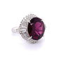 Platinum 8.76ct Rhodolite Garnet & .95tcw Diamond Ring 12.1g, s6.25 at Regard Jewelry in Austin, - Regard Jewelry