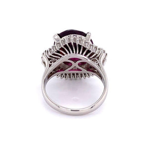 Platinum 8.76ct Rhodolite Garnet & .95tcw Diamond Ring 12.1g, s6.25 at Regard Jewelry in Austin, - Regard Jewelry