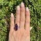 Platinum 8ct Navette Amethyst & .38tcw Diamond Ring 12.1g, s6.25 at Regard Jewelry in Austin, Texas - Regard Jewelry