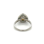 Load image into Gallery viewer, Platinum.93ct Light Yellow Pear Rose Cut Diamond.70tcw
