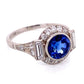 Platinum Art Deco 2.35ct Round Sapphire & .85tcw Diamond Ring s7.25 at Regard Jewelry in Austin, - Regard Jewelry