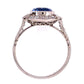Platinum Art Deco 2.35ct Round Sapphire & .85tcw Diamond Ring s7.25 at Regard Jewelry in Austin, - Regard Jewelry