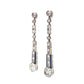 Platinum Art Deco Diamond Drop Earrings at Regard Jewelry in Austin, Texas - Regard Jewelry