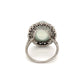 Platinum Art Deco Moonstone and Diamond Ring at Regard Jewelry in Austin, Texas - Regard Jewelry
