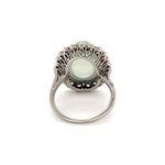 Load image into Gallery viewer, Platinum Art Deco Moonstone and Diamond Ring at Regard Jewelry in Austin, Texas - Regard Jewelry
