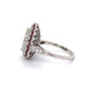 Platinum Art Deco Pear Shape Diamond and Ruby Ring at Regard Jewelry in Austin, Texas - Regard Jewelry