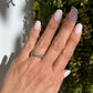 Platinum Art Deco Revival 5.32tcw French Cut Diamond Engraved Eternity Band 5.0g, s6.5 at Regard - Regard Jewelry