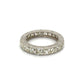 Platinum Art Deco Revival 5.32tcw French Cut Diamond Engraved Eternity Band 5.0g, s6.5 at Regard - Regard Jewelry
