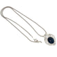 Platinum Cabochon Sapphire and Diamond Necklace at Regard Jewelry in Austin, Texas - Regard Jewelry