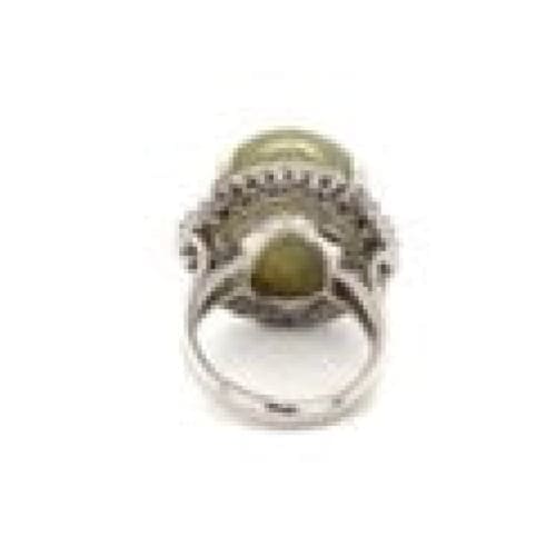 Platinum, Cats Eye Chrysoberyl and Diamond Ring at Regard Jewelry in Austin, Texas - Regard Jewelry