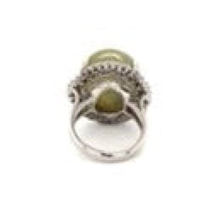 Platinum, Cats Eye Chrysoberyl and Diamond Ring at Regard Jewelry in Austin, Texas - Regard Jewelry