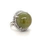 Platinum, Cats Eye Chrysoberyl and Diamond Ring at Regard Jewelry in Austin, Texas - Regard Jewelry