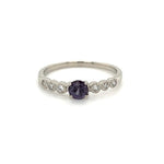 Load image into Gallery viewer, Platinum Color Change Garnet and Diamond Ring at Regard Jewelry in Austin, Texas - Regard Jewelry
