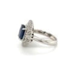 Load image into Gallery viewer, Platinum, Oval Sapphire andDiamond Ring at Regard Jewelry in Austin, Texas - Regard Jewelry
