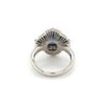 Load image into Gallery viewer, Platinum, Oval Sapphire andDiamond Ring at Regard Jewelry in Austin, Texas - Regard Jewelry
