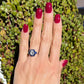 Platinum Ring With Old Miner Cut Cushion Diamond