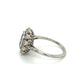Platinum Ring With Oval Sapphire and Diamond Halo at Regard