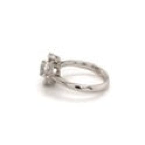 Platinum Round Brilliant Diamond Rose Cut Diamond Ring at Regard Jewelry in Austin, Texas - Regard Jewelry