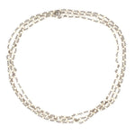 Load image into Gallery viewer, Platinum &amp; Seed Pearl Chain Necklace at Regard Jewelry in Austin, Texas - Regard Jewelry
