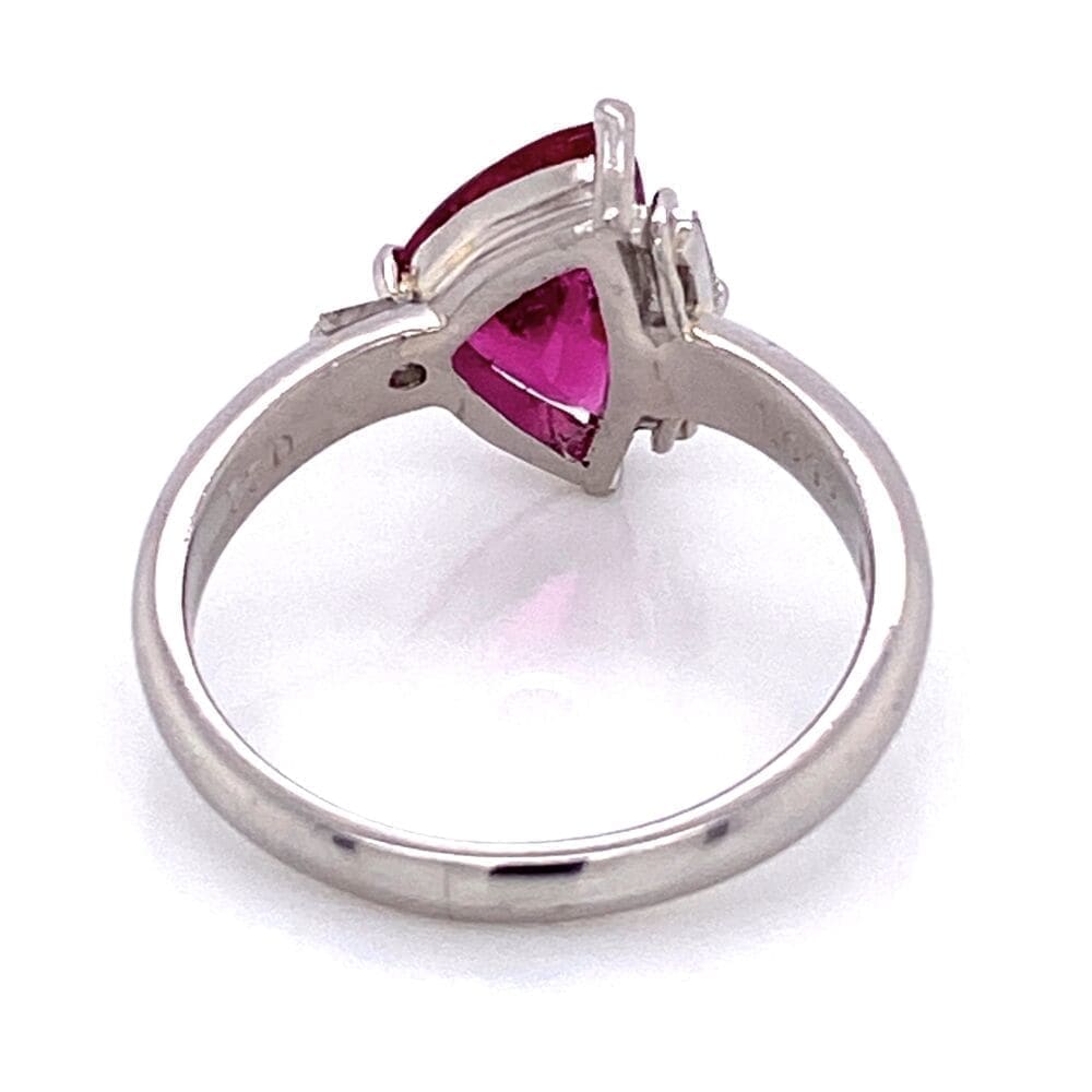 Platinum Shield Rubelite Tourmaline at Regard Jewelry in Austin, Texas - Regard Jewelry