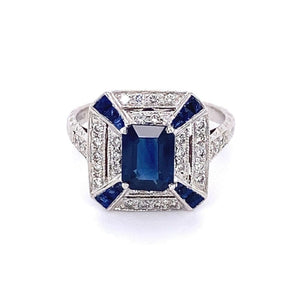Platinum Sophia D Diamond and Sapphire Ring at Regard Jewelry in Austin, Texas - Regard Jewelry