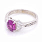 Platinum SPARK Pink Sapphire and Fancy Diamond Ring. s6.5 at Regard Jewelry in Austin, Texas - Regard Jewelry