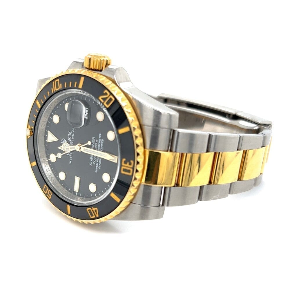 Rolex 2tone Submariner 18k & Steel Black Ceramic 40mm Watch at Regard Jewelry in Austin, Texas - Regard Jewelry