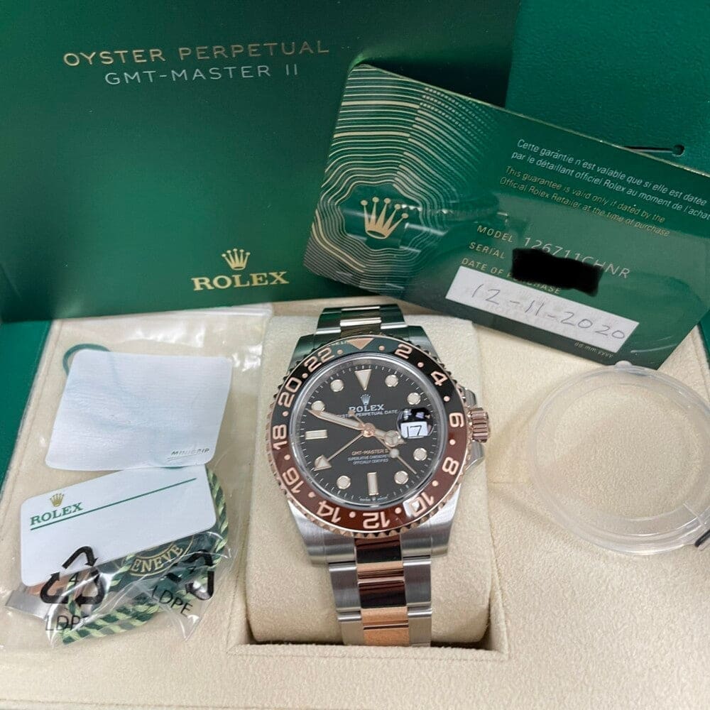 Rolex GMT Rootbeer Everose & Stainless 40mm Watch at Regard Jewelry in Austin, Texas - Regard Jewelry