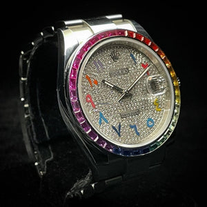 Rolex Oyster Perpetual DateJust in Rainbow at Regard Jewelry in Austin, Texas - Regard Jewelry