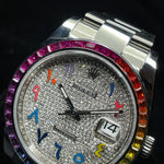 Load image into Gallery viewer, Rolex Oyster Perpetual DateJust in Rainbow at Regard Jewelry in Austin, Texas - Regard Jewelry
